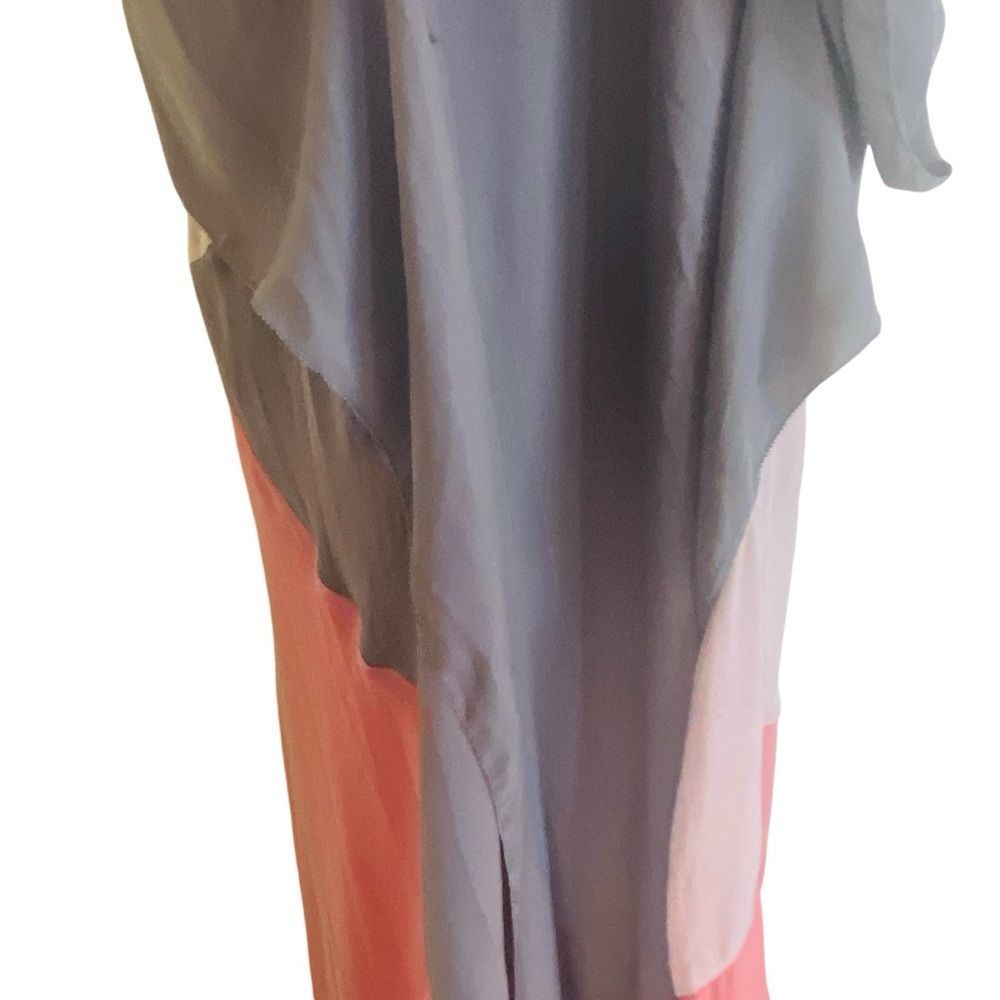 Halston Heritage Resort 2015 Runway Draped Colorblock Maxi Dress Sz XS - Picture 9 of 16